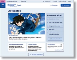 La nouvelle page d'accueil du site ameli.fr, rubrique Assurés