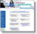 Page d'accueil du site Votre espace partenaires